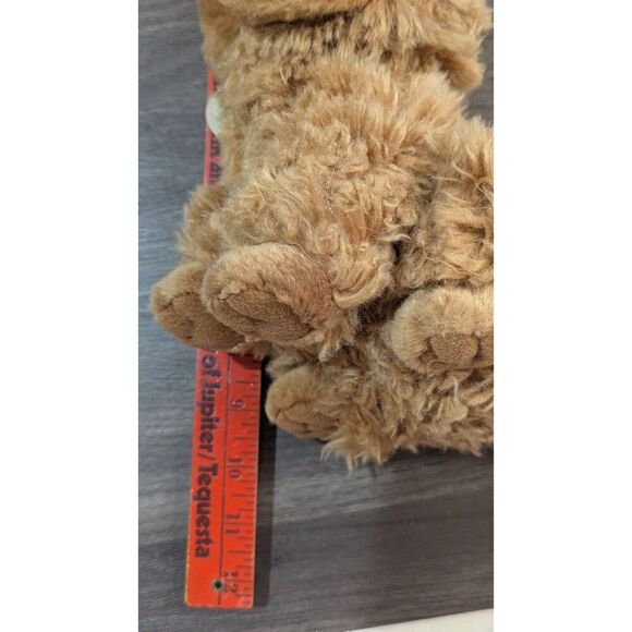 Miyoni by Aurora Brown Poodle Dog Plush Stuffed Animal toy Labradoodl 8" - Picture 3 of 10